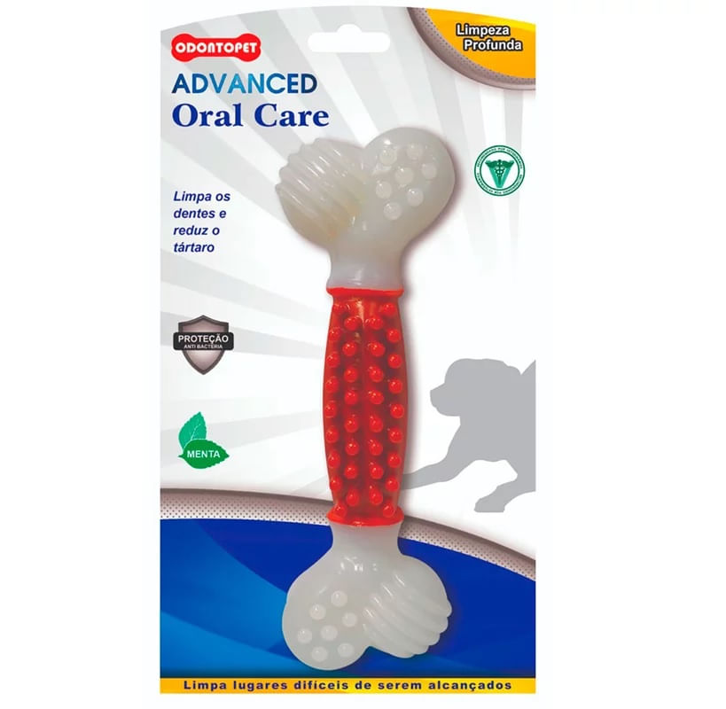 Foto-do-produto-Mordedor-Caes-Advanced-Oral-Care-Pequeno-Odontopet-no-petshop-online-da-Tudo-de-Bicho