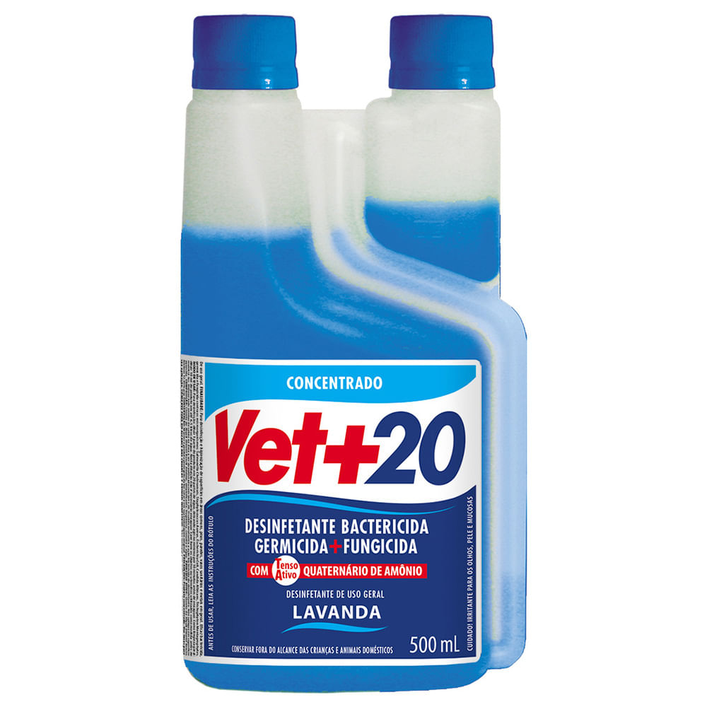 Foto-do-produto-Desinfetante-Bactericida-Concentrado-Vet-20-Lavanda-500ml-no-petshop-online-da-Tudo-de-Bicho