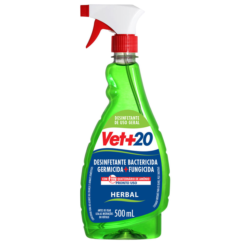 Foto-do-produto-Desinfetante-Bactericida-Vet---20-Pronto-Uso-Spray-500ml-no-petshop-online-da-Tudo-de-Bicho