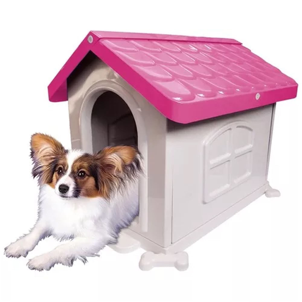 Foto-do-produto-Casinha-Plastica-Para-Caes-Rosa-N2-Pet-Injet-no-petshop-online-da-Tudo-de-Bicho