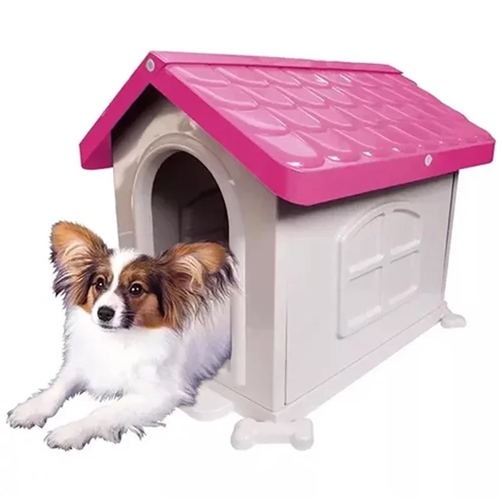 Foto-do-produto-Casinha-Plastica-Para-Caes-Rosa-N3-Pet-Injet-no-petshop-online-da-Tudo-de-Bicho