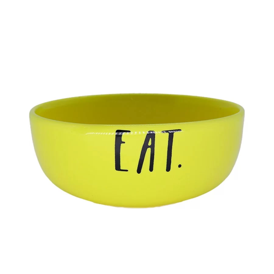 Foto-do-produto-Comedouro-Ceramica-Pet-Injet-Eat-Amarelo-Medio-no-petshop-online-da-Tudo-de-Bicho