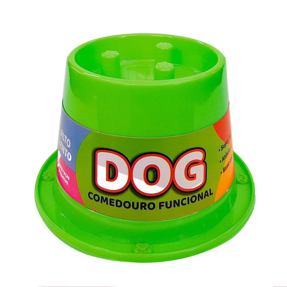 Foto-do-produto-Comedouro-Caes-Pet-Toys-Funcional-Lento-Antiformiga-Verde-Neon-250ml-no-petshop-online-da-Tudo-de-Bicho