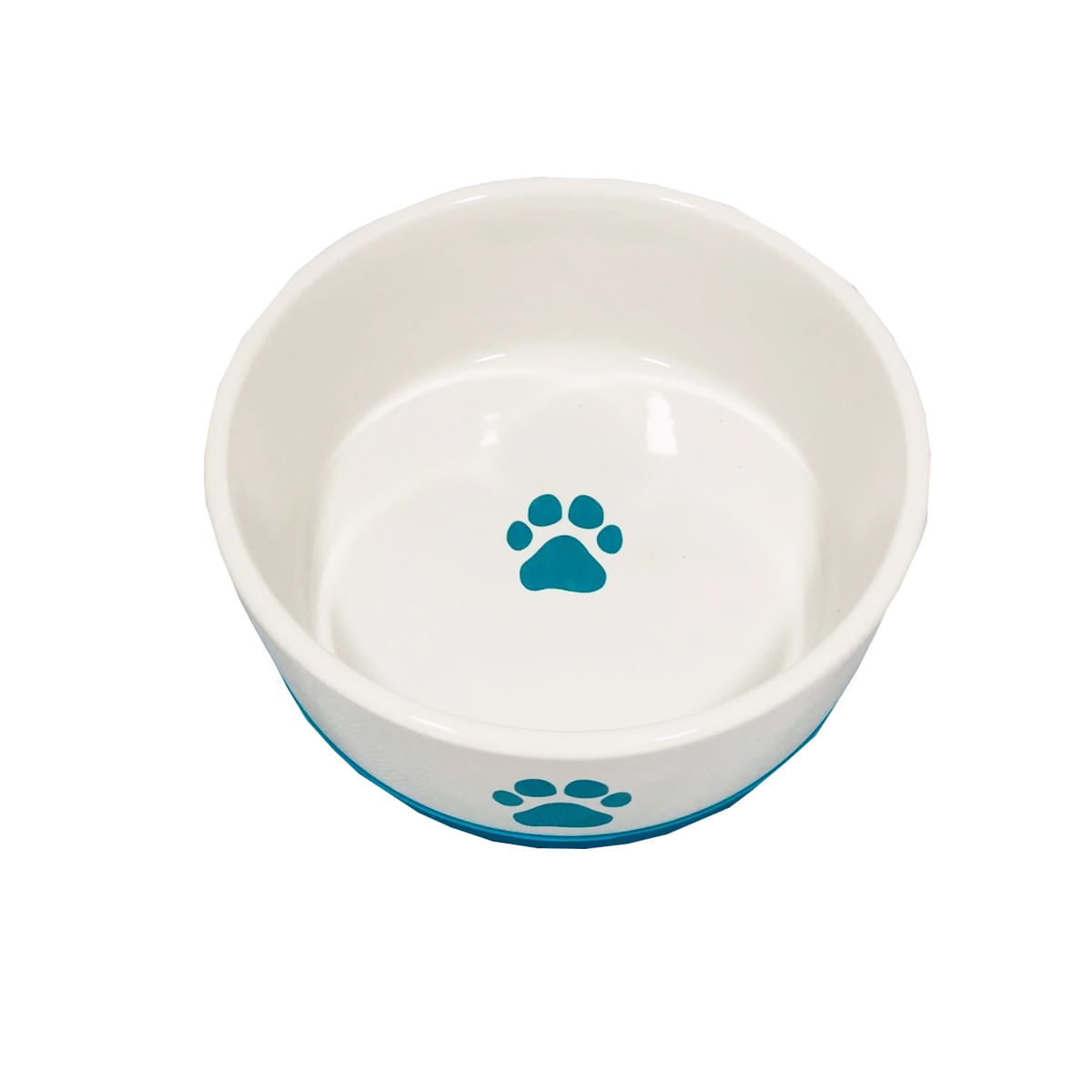 Foto-do-produto-Comedouro-Caes-The-Pets-Porcelana-Pata-Azul-450ml-no-petshop-online-da-Tudo-de-Bicho