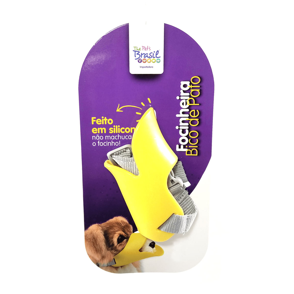 Foto-do-produto-Focinheira-Caes-The-Pets-Plastica-Bico-De-Pato-Tam.M-no-petshop-online-da-Tudo-de-Bicho