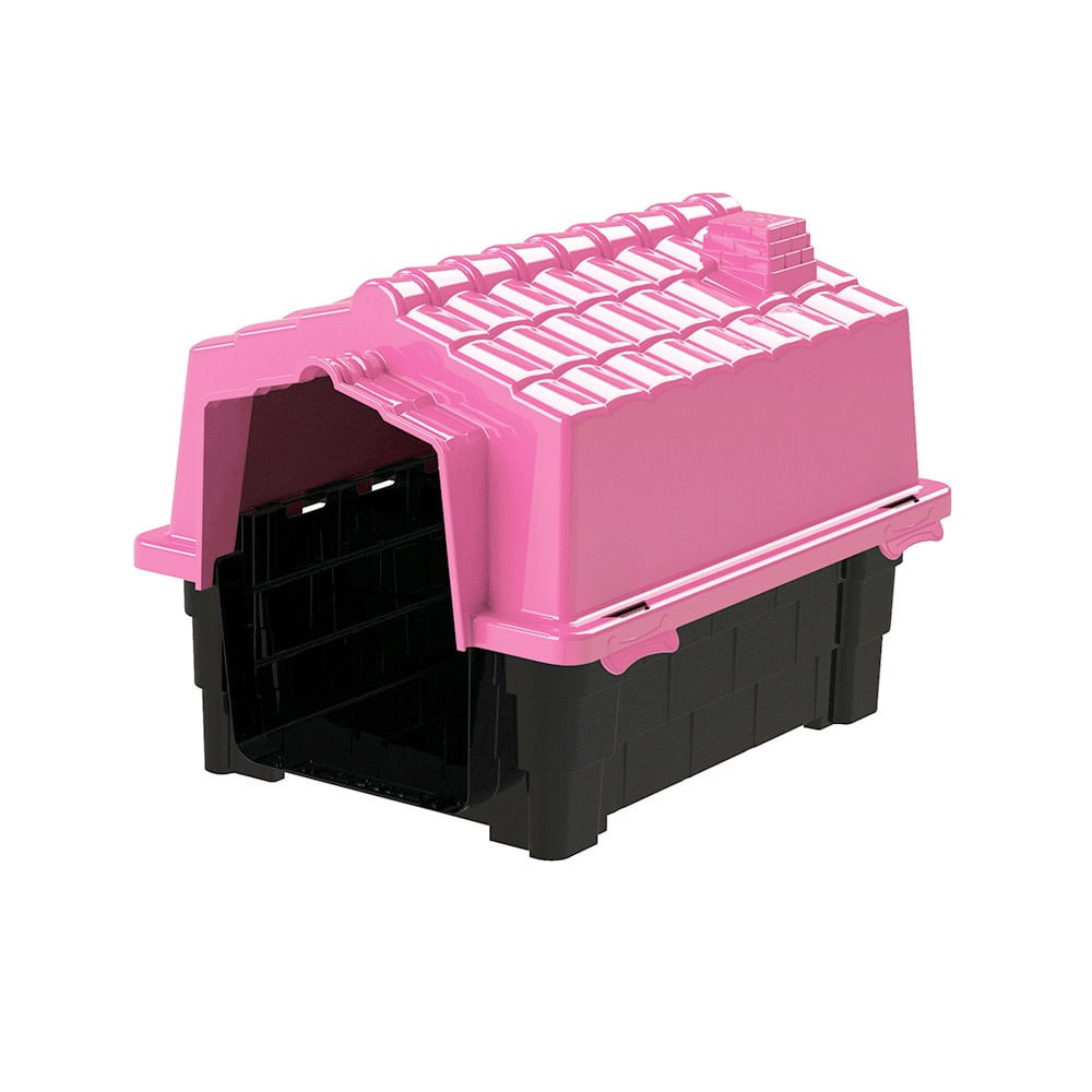 Foto-do-produto-Casa-Prime-Colors-Dog-House-Evolution-Pink-N2-no-petshop-online-da-Tudo-de-Bicho