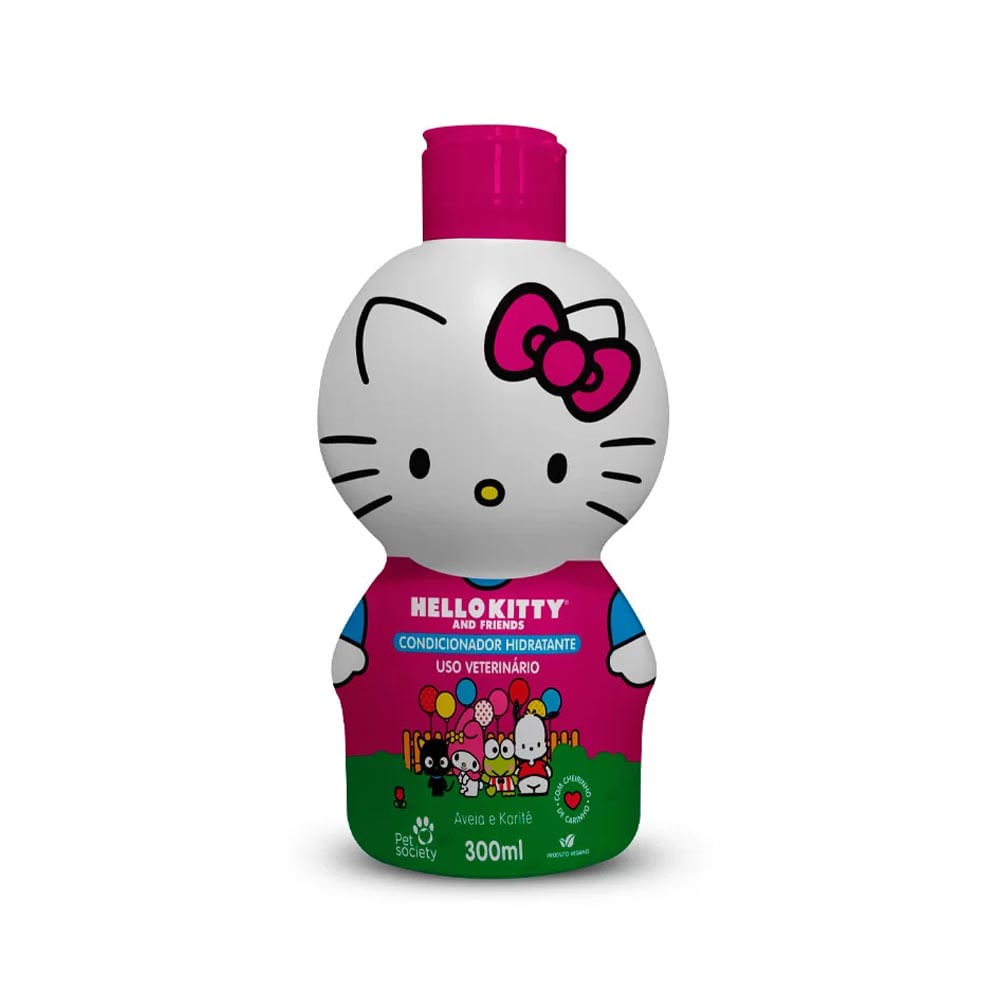 Foto-do-produto-Condicionador-Hello-Kitty-Hidratante-Para-Caes-e-Gatos-Pet-Society-300ml-no-petshop-online-da-Tudo-de-Bicho