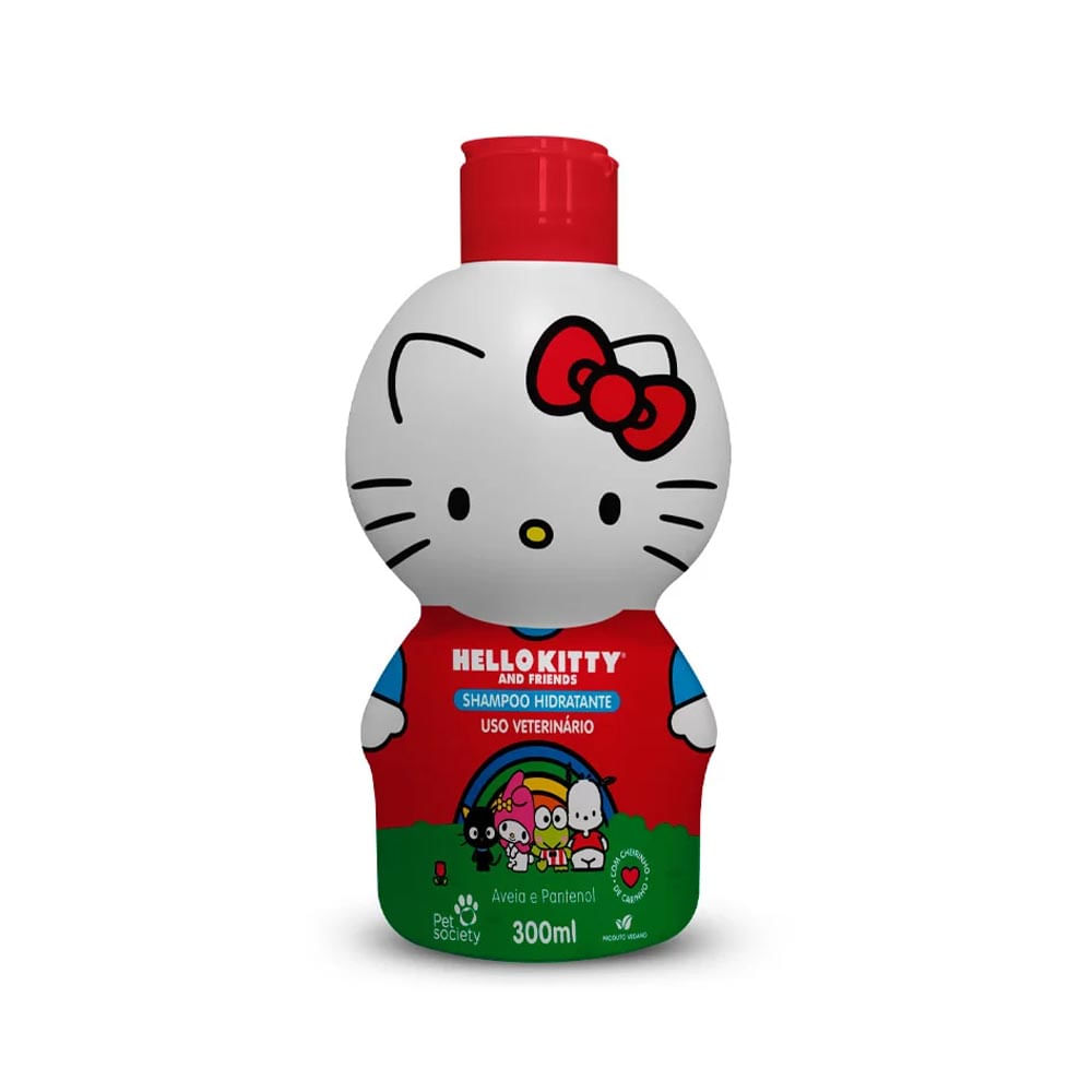 Foto-do-produto-Shampoo-Hello-Kitty-Hidratante-Para-Caes-e-Gatos-Pet-Society-300ml-no-petshop-online-da-Tudo-de-Bicho