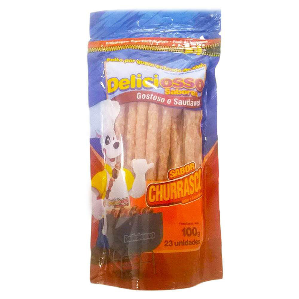 Foto-do-produto-Osso-Caes-Deliciosso-Churrasco-100g-no-petshop-online-da-Tudo-de-Bicho