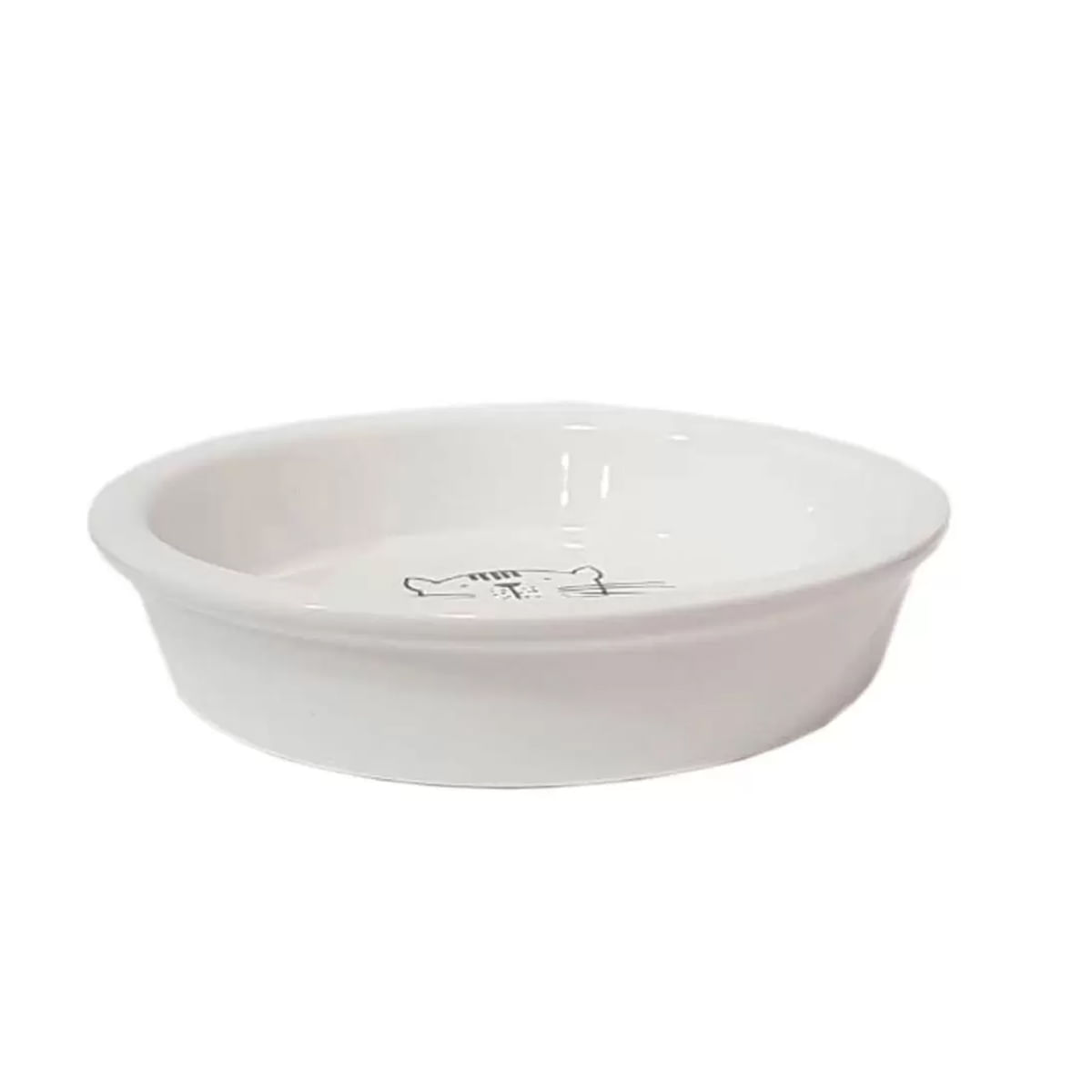 Foto-do-produto-Comedouro-Gatos-The-Pets-Porcelana-Branca-150ml-no-petshop-online-da-Tudo-de-Bicho