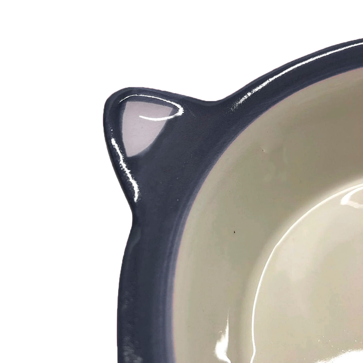 Foto-do-produto-Comedouro-Gatos-The-Pets-Porcelana-Carinha-Gato-Preta-350ml-no-petshop-online-da-Tudo-de-Bicho