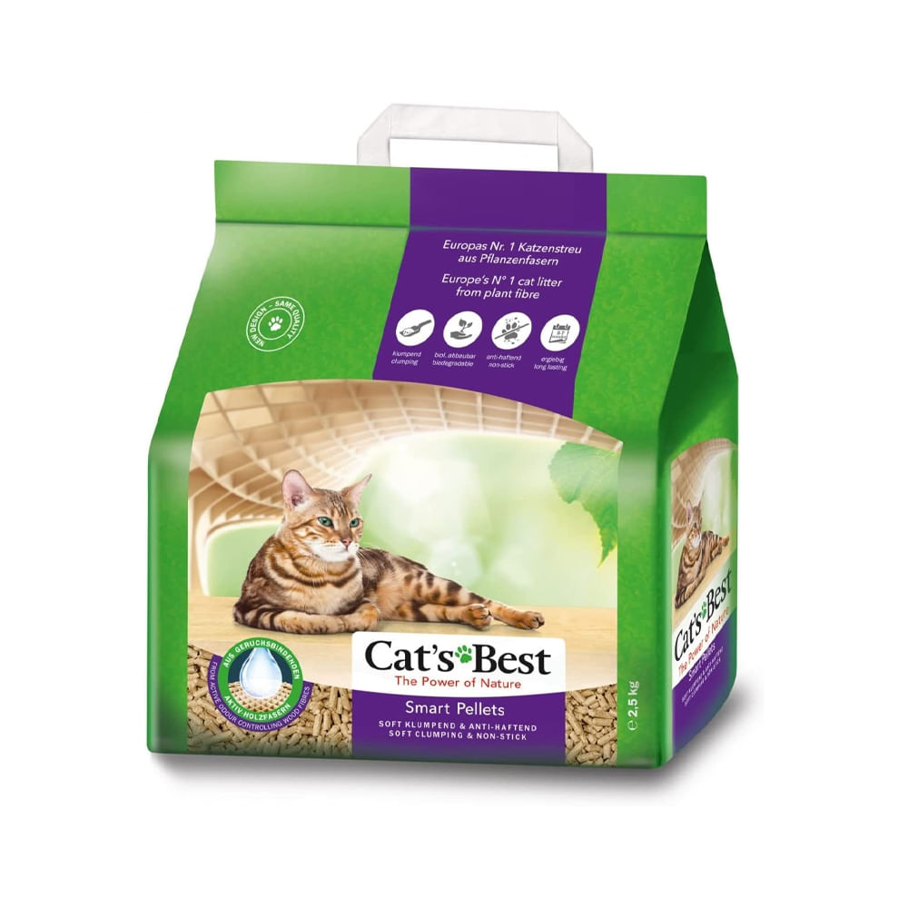 Foto-do-produto-Granulado-Ecologico-Cat-s-Best-Smart-Pellets-Para-Gatos-21kg-no-petshop-online-da-Tudo-de-Bicho