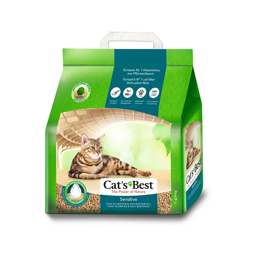 Foto-do-produto-Granulado-Ecologico-Cat-s-Best-Sensitive-Para-Gatos-29kg-no-petshop-online-da-Tudo-de-Bicho