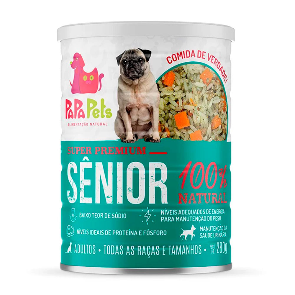 Foto-do-produto-Alimento-Natural-Papapets-Caes-Senior-280g-no-petshop-online-da-Tudo-de-Bicho