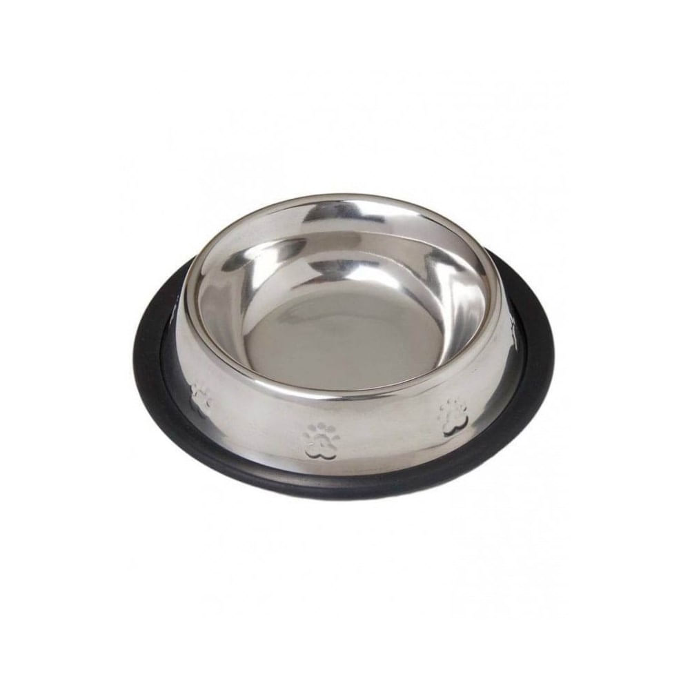 Foto-do-produto-Comedouro---Bebedouro-Em-Inox-Base-Antiderrapante-para-Pets-240ml-no-petshop-online-da-Tudo-de-Bicho