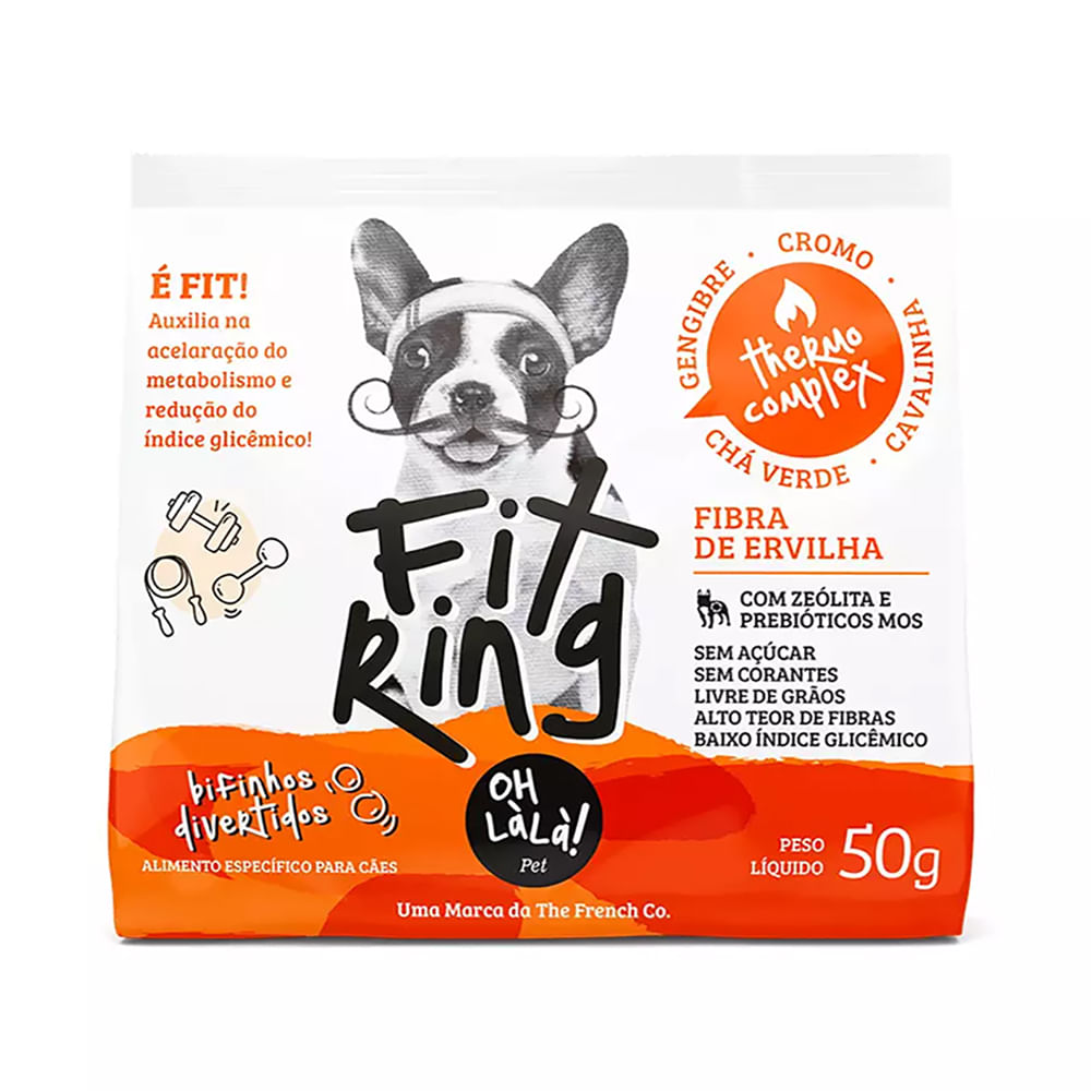 Foto-do-produto-Petisco-Oh-LaLa-Caes-Bifinhos-Fit-Ring-Thermo-Complex-50g-no-petshop-online-da-Tudo-de-Bicho