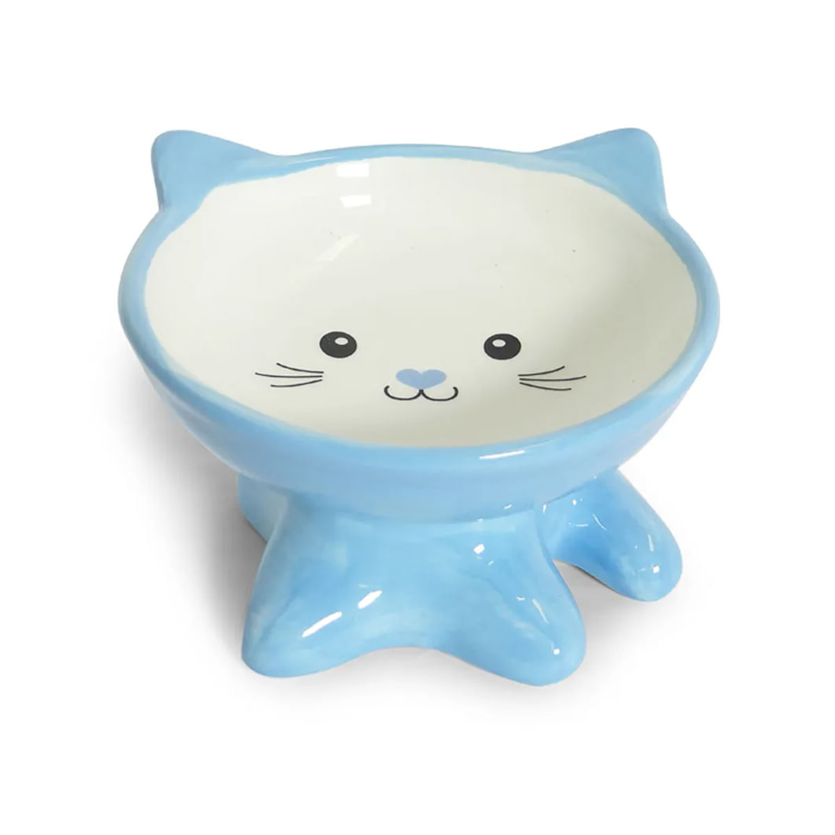 Foto-do-produto-Comedouro-Gatos-The-Pets-Porcelana-Filhote-Azul-250ml-no-petshop-online-da-Tudo-de-Bicho