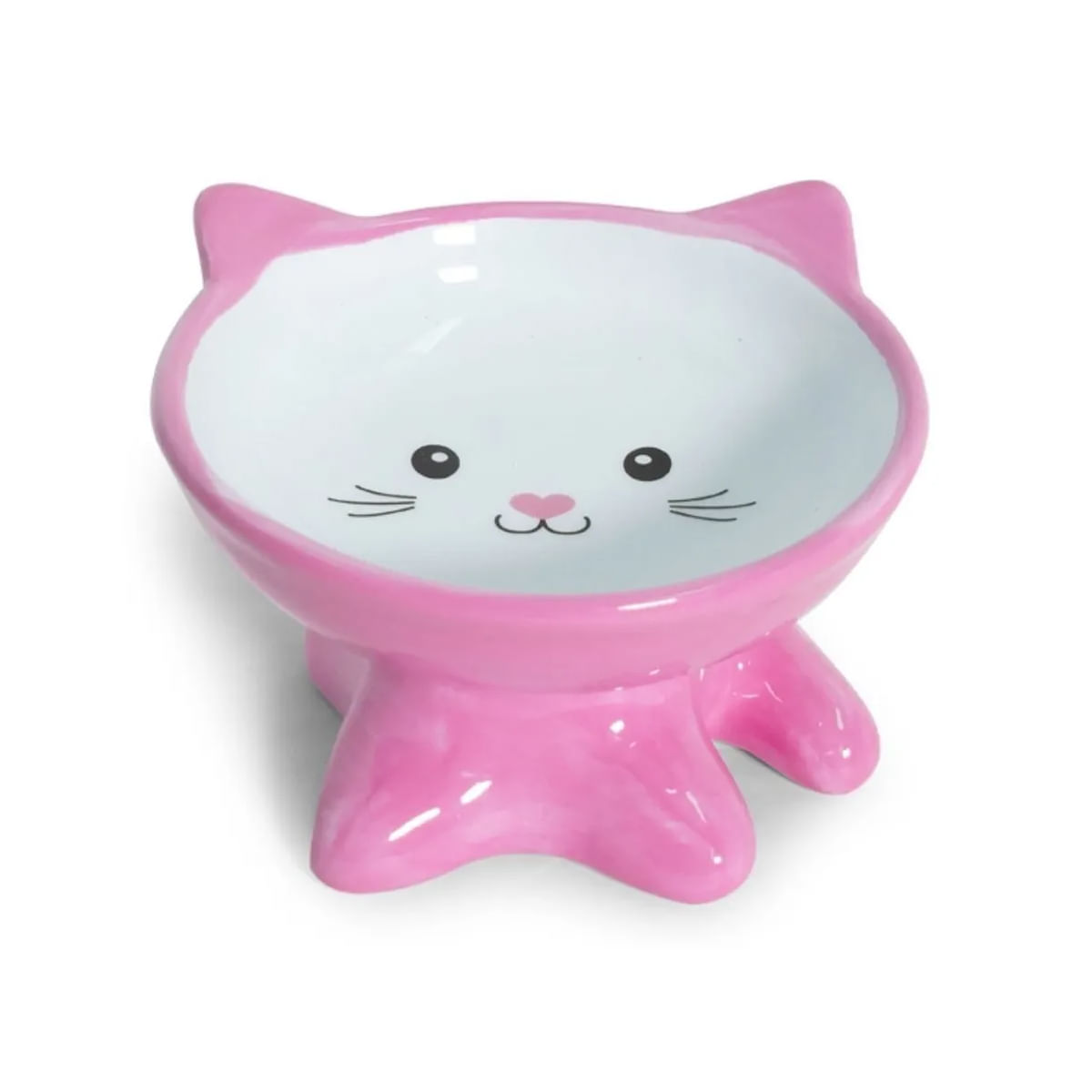 Foto-do-produto-Comedouro-Gatos-The-Pets-Porcelana-Filhote-Rosa-250ml-no-petshop-online-da-Tudo-de-Bicho