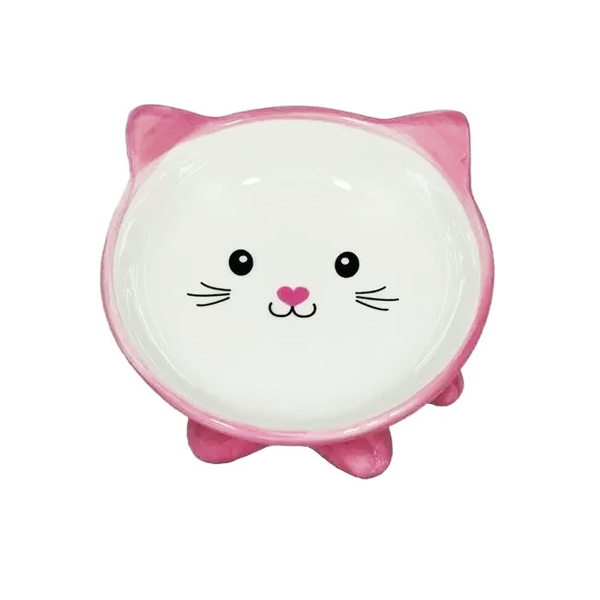 Foto-do-produto-Comedouro-Gatos-The-Pets-Porcelana-Filhote-Rosa-250ml-no-petshop-online-da-Tudo-de-Bicho