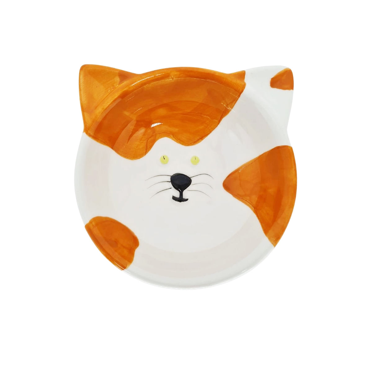 Foto-do-produto-Comedouro-Gatos-The-Pets-Porcelana-Laranja-250ml-no-petshop-online-da-Tudo-de-Bicho