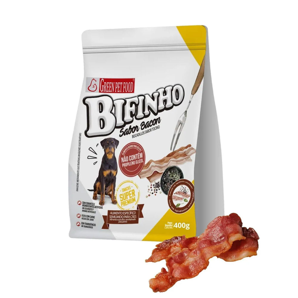 Foto-do-produto-Bifinho-Para-Caes-Green-Pet-Bacon-400g-no-petshop-online-da-Tudo-de-Bicho