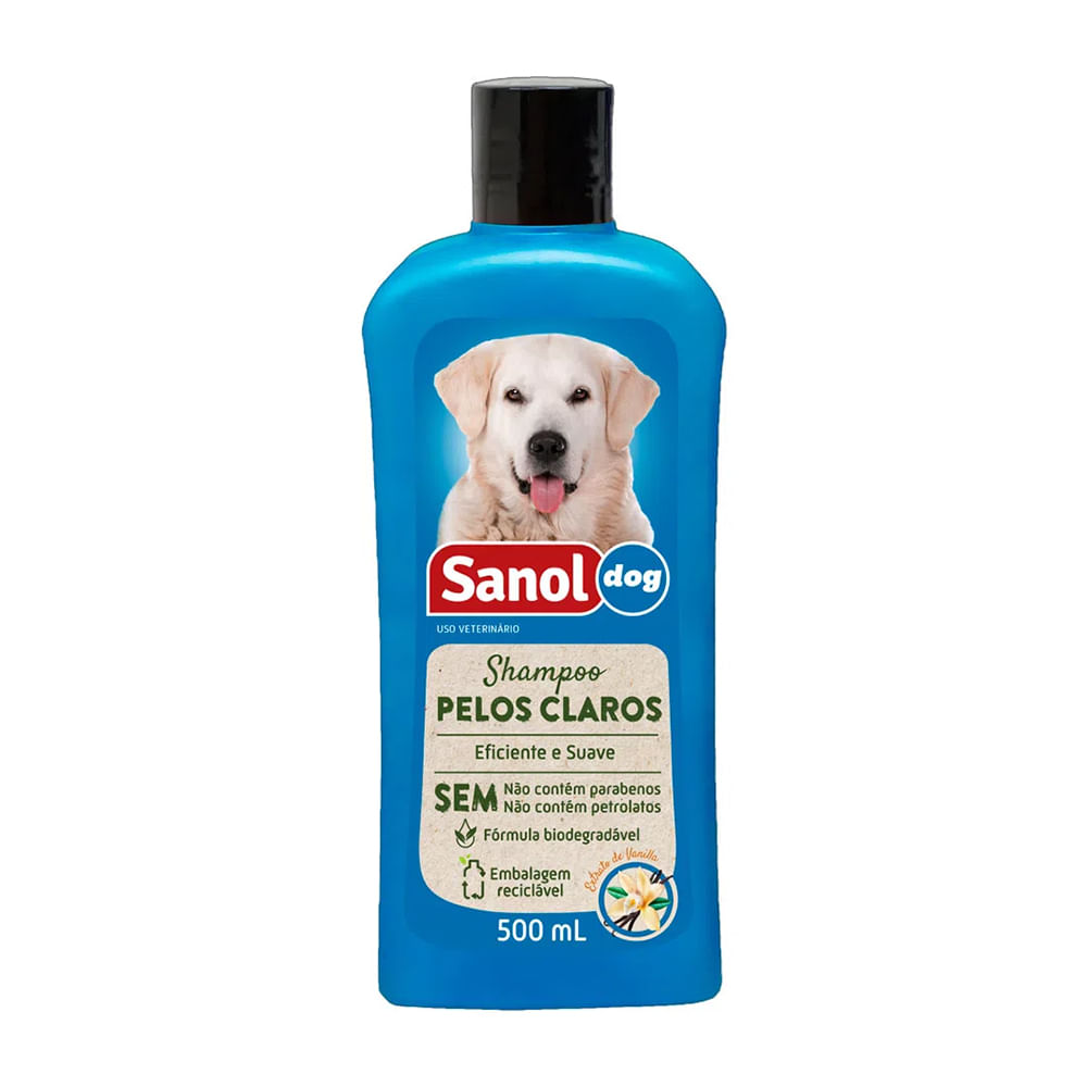 Foto-do-produto-Shampoo-Sanol-Dog-Pelos-Claros-500ml-no-petshop-online-da-Tudo-de-Bicho