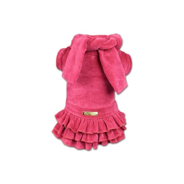 Foto-do-produto-Vestido-com-Cachecol-Agridoce-Caes-Rosa-no-petshop-online-da-Tudo-de-Bicho