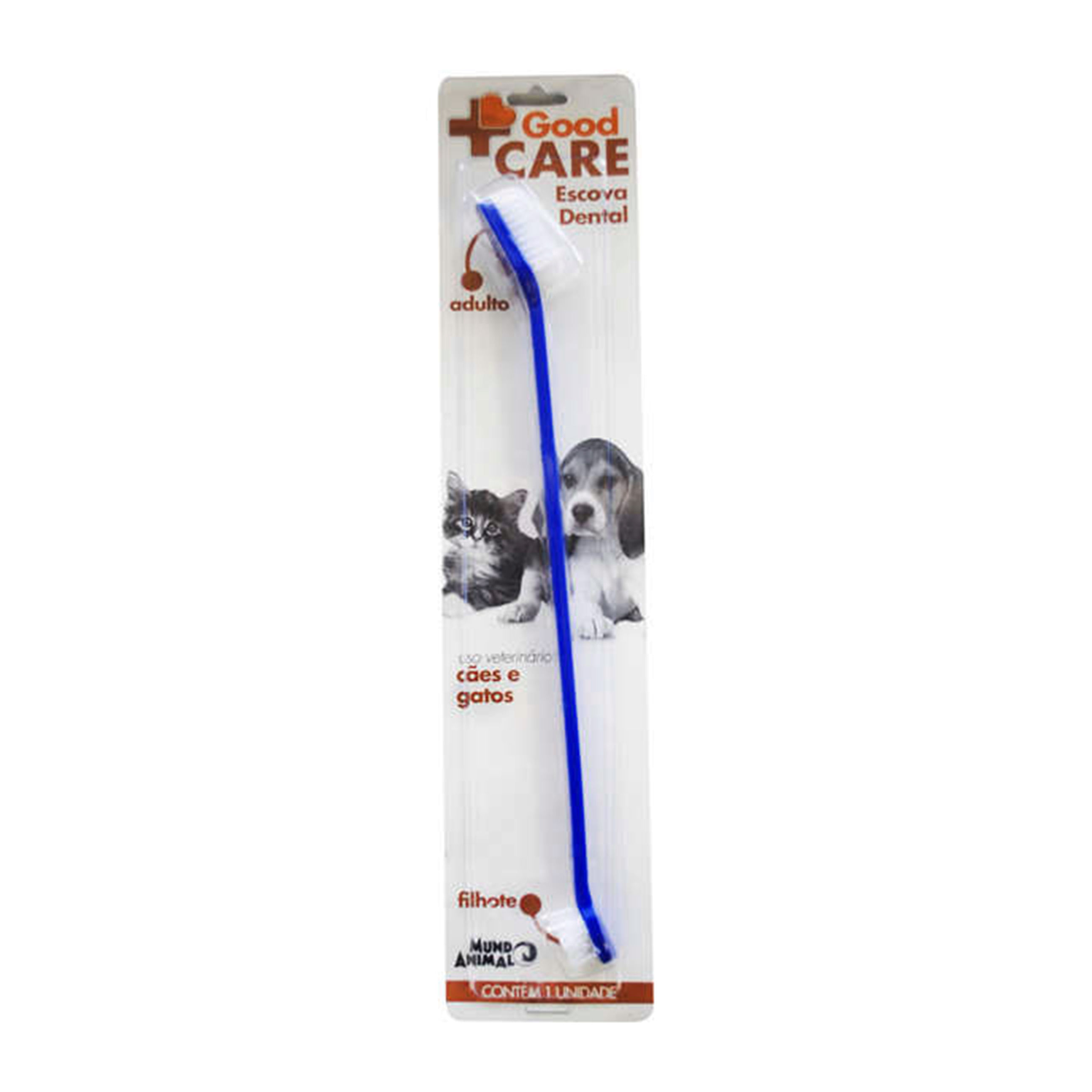 Foto-do-produto-Escova-Dental-Good-Care-Azul-Mundo-Animal-no-petshop-online-da-Tudo-de-Bicho