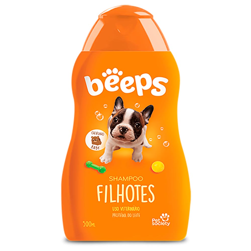 Foto-do-produto-Shampoo-Beeps-Filhotes-Pet-Society-500ml-no-petshop-online-da-Tudo-de-Bicho