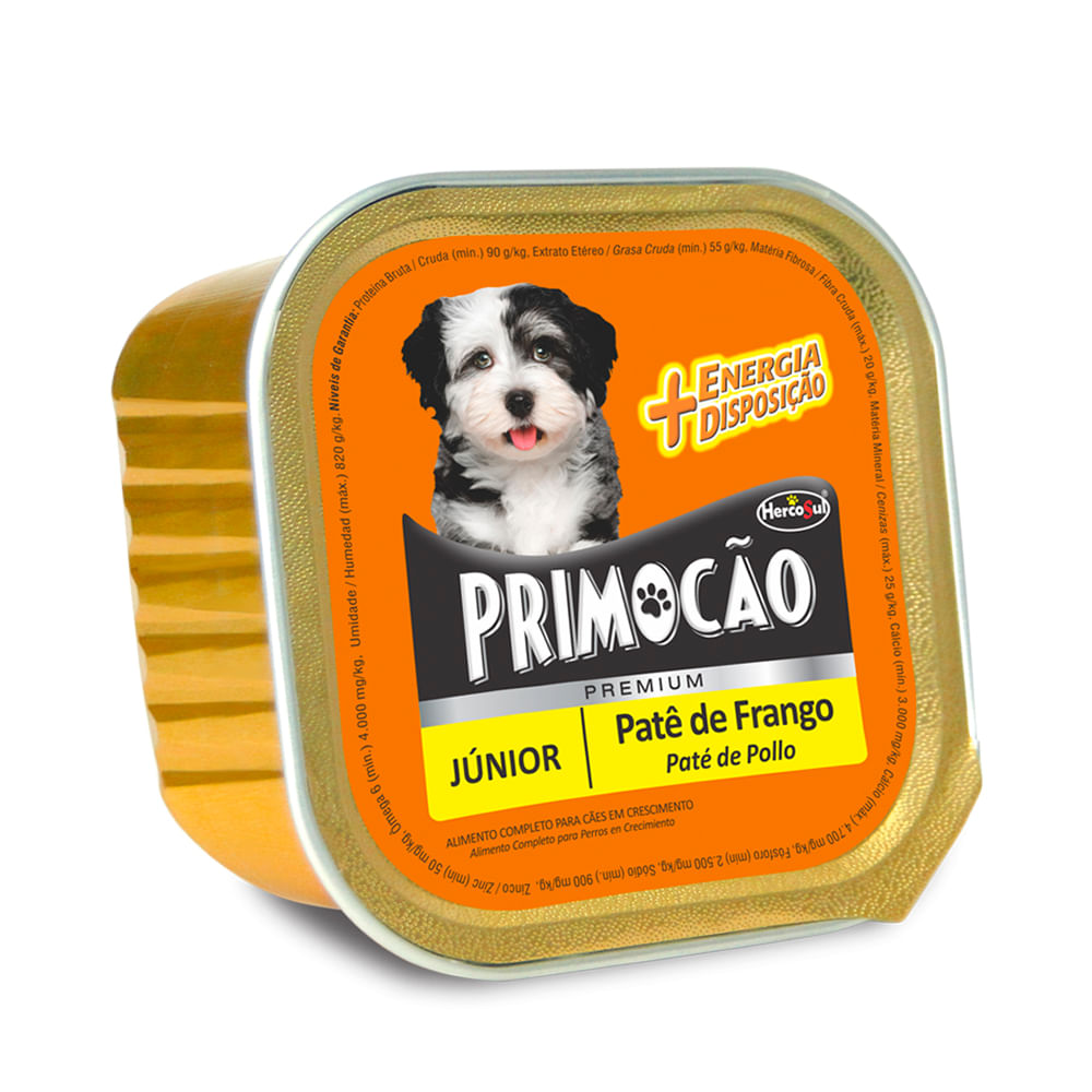 Foto-do-produto-Racao-Umida-Primocao-Premium-Pate-Frango-300g-no-petshop-online-da-Tudo-de-Bicho