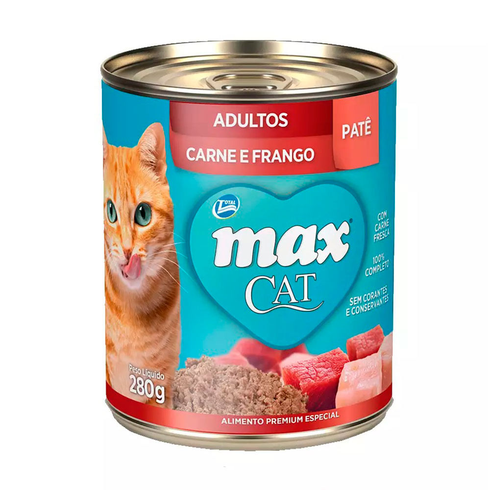 Foto-do-produto-Racao-Umida-Total-Max-Lata-Gatos-Ad.-Carne-Fgo-280g-no-petshop-online-da-Tudo-de-Bicho