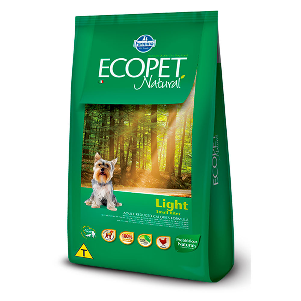 Foto-do-produto-Racao-Ecopet-Light-Caes-Adultos-Racas-Pequenas-3kg-no-petshop-online-da-Tudo-de-Bicho