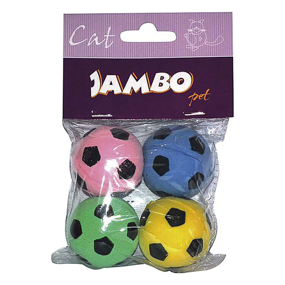 Foto-do-produto-Brinquedo-Gatos-Jambo-Cat-Bolinha-Fut-4-Unidades-no-petshop-online-da-Tudo-de-Bicho