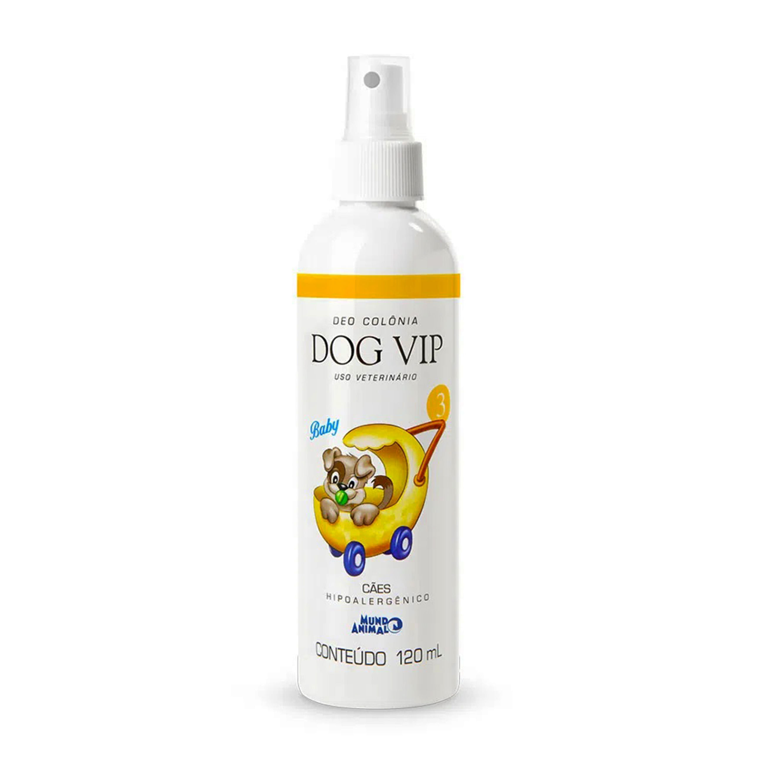 Foto-do-produto-Deo-Colonia-Dog-Vip-3-Baby-Mundo-Animal-120mL-no-petshop-online-da-Tudo-de-Bicho