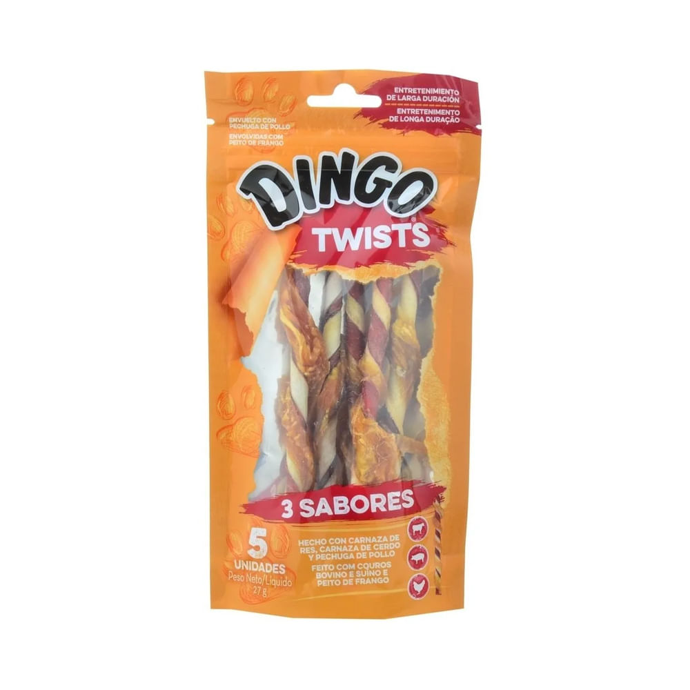 Foto-do-produto-Osso-Dingo-Caes-Triple-Flavor-Twister-27g-no-petshop-online-da-Tudo-de-Bicho