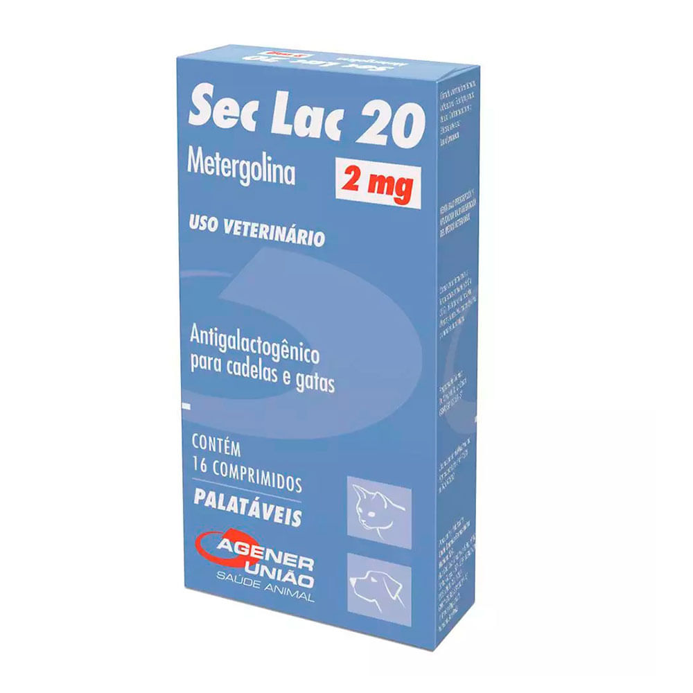 Foto-do-produto-Sec-Lac-20-Agener-Uniao-16-Comprimidos-2mg-no-petshop-online-da-Tudo-de-Bicho