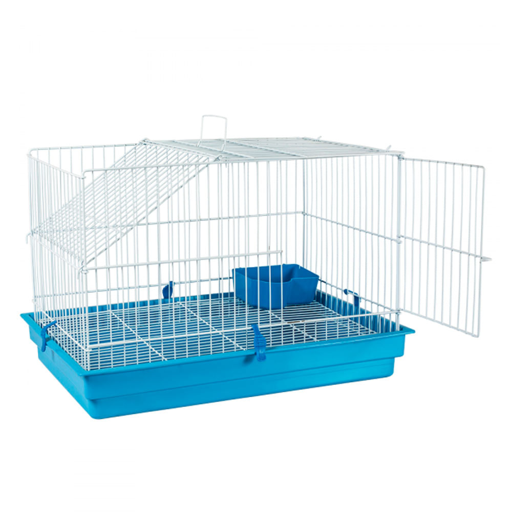 Foto-do-produto-Gaiola-para-Coelho-e-Porquinho-Da-India-Azul-Jel-Plast-no-petshop-online-da-Tudo-de-Bicho