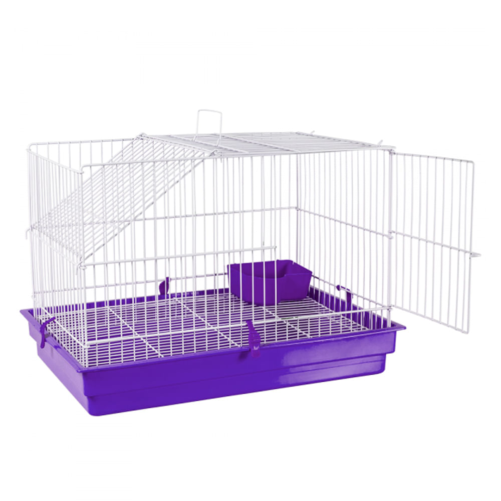 Foto-do-produto-Gaiola-para-Coelho-e-Porquinho-Da-India-Lilas-Jel-Plast-no-petshop-online-da-Tudo-de-Bicho