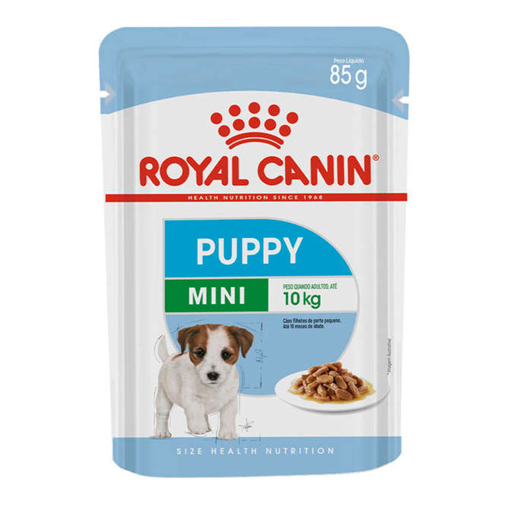 Foto-do-produto-Racao-Caes-Royal-Canin-Umida-Mini-Puppy-Sache-85g-no-petshop-online-da-Tudo-de-Bicho