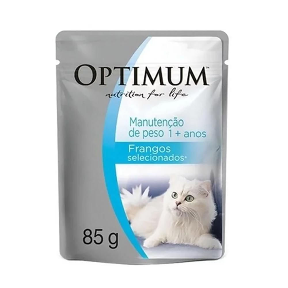 Foto-do-produto-Racao-Umida-Optimum-Gatos-Manutencao-Peso-Sache-85gr-no-petshop-online-da-Tudo-de-Bicho