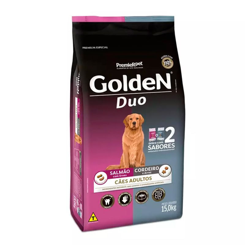 Foto-do-produto-Racao-Premier-Golden-Duo-Adultos-Salmao-e-Cordeiro-15kg-no-petshop-online-da-Tudo-de-Bicho