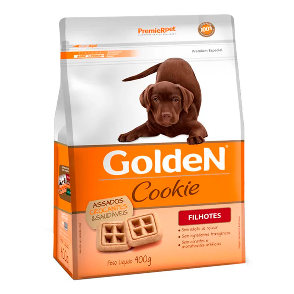 Foto-do-produto-Biscoito-Premier-Golden-Cookies-Caes-Filhotes-400g-no-petshop-online-da-Tudo-de-Bicho