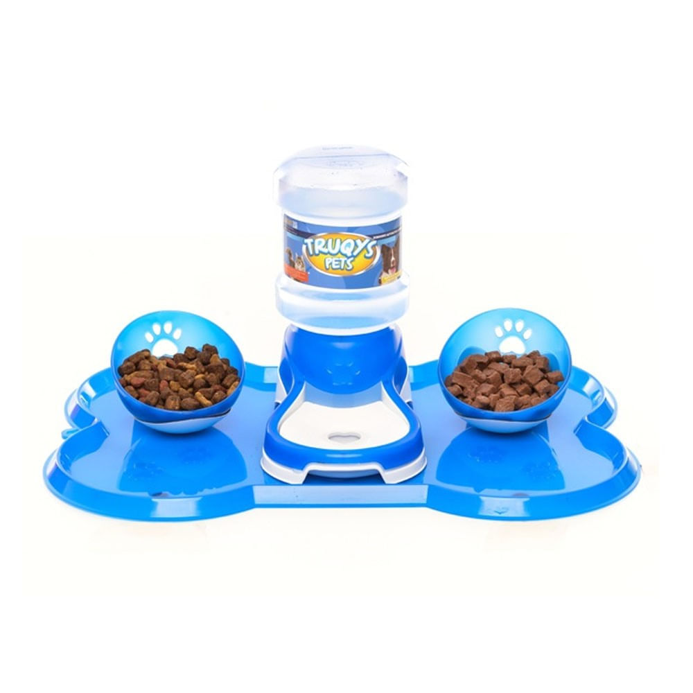 Foto-do-produto-Kit-Jogo-Americano-Comedouro-e-Bebedouro-Caes-Azul-Truqys-Pets-no-petshop-online-da-Tudo-de-Bicho