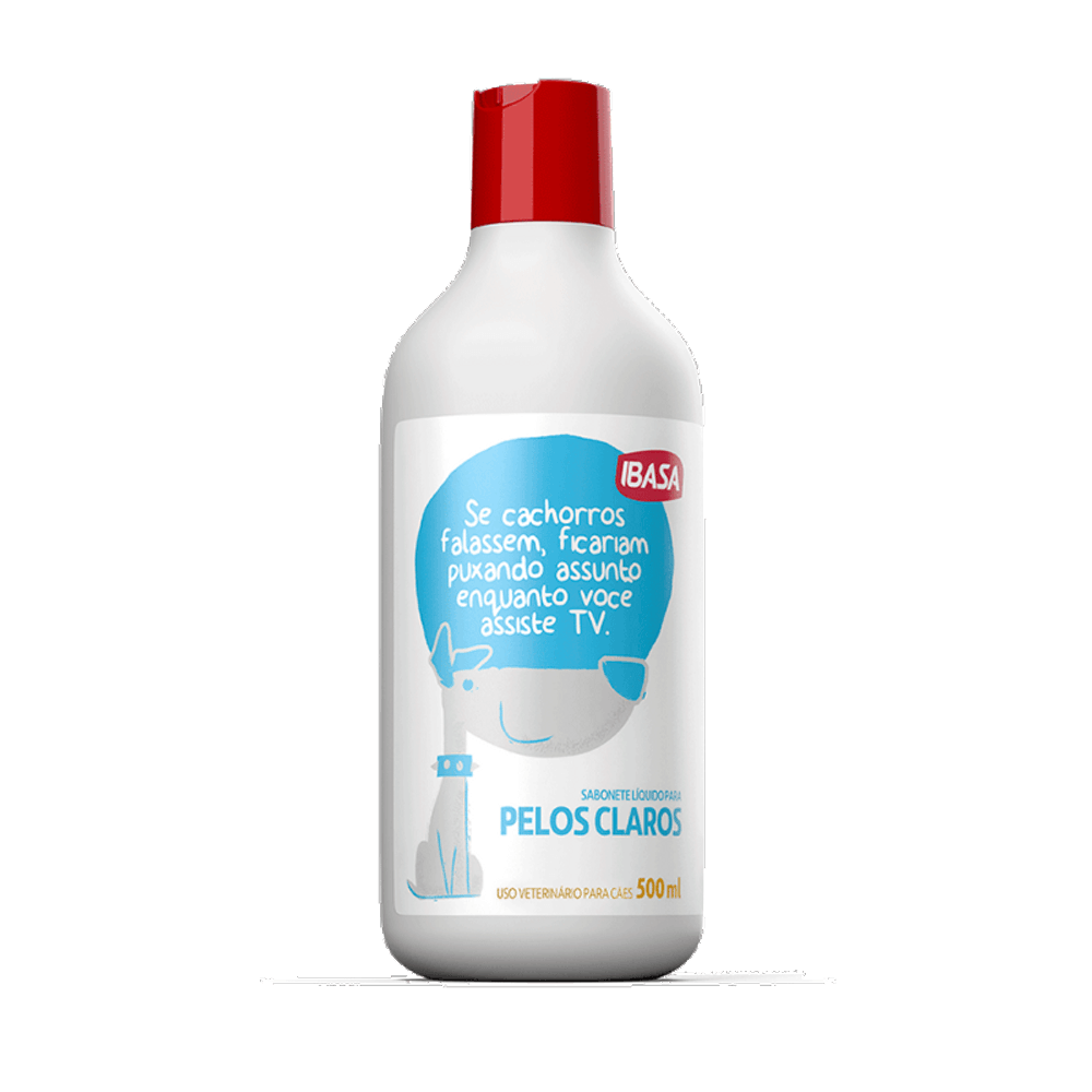 Foto-do-produto-Sabonete-Liquido-para-Pelos-Claros-Ibasa-500ml-no-petshop-online-da-Tudo-de-Bicho