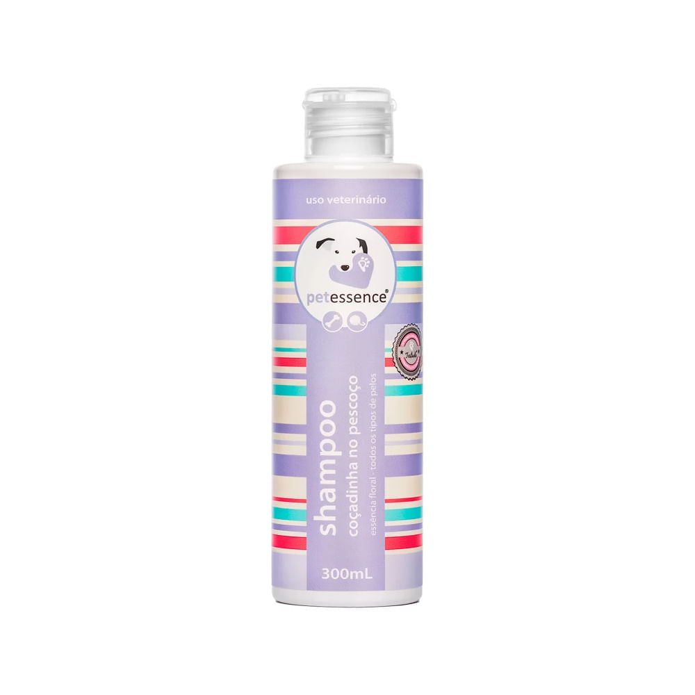 Foto-do-produto-Shampoo-Pet-Essence-Cocadinha-no-Pescoco-para-Caes-e-Gatos-300-ml-no-petshop-online-da-Tudo-de-Bicho