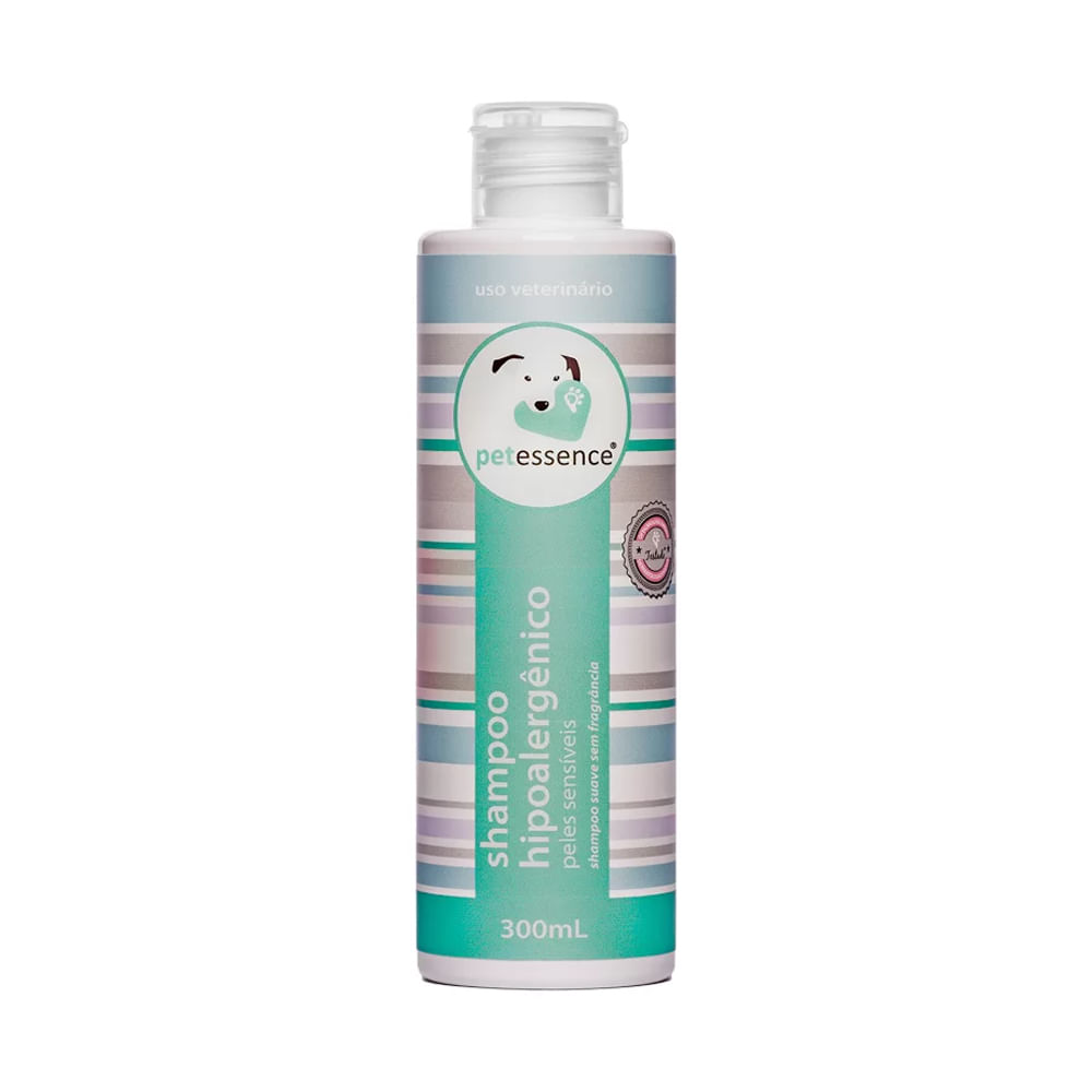 Foto-do-produto-Shampoo-Pet-Essence-Para-Caes-e-Gatos-Hipoalergenico--300ml-no-petshop-online-da-Tudo-de-Bicho