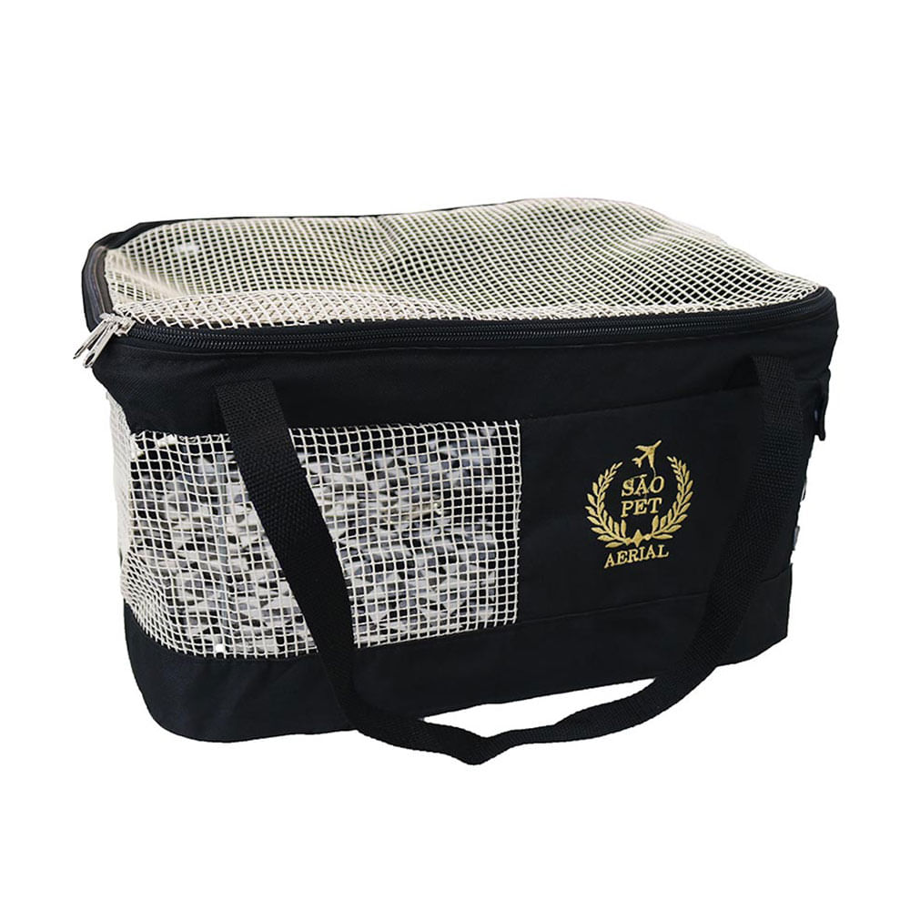 Foto-do-produto-Bolsa-de-Transporte-Aerial-Pet-Preta-Sao-Pet-43x315x20cm-no-petshop-online-da-Tudo-de-Bicho