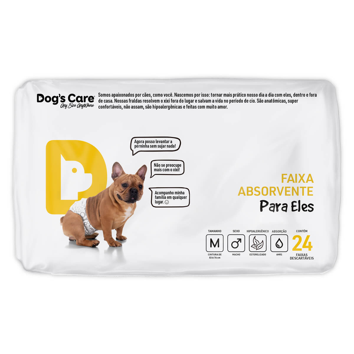 Foto-do-produto-Fralda-Higienica-M-para-Machos-Dogs-Care-24-Unidades-no-petshop-online-da-Tudo-de-Bicho