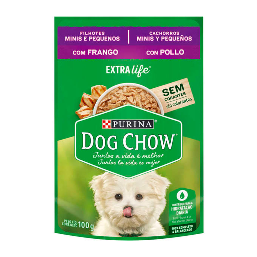 Foto-do-produto-Racao-Umida-Nestle-Purina-Dog-Chow-Filhotes-Racas-Pequenas-Frango-Sache-100g-no-petshop-online-da-Tudo-de-Bicho