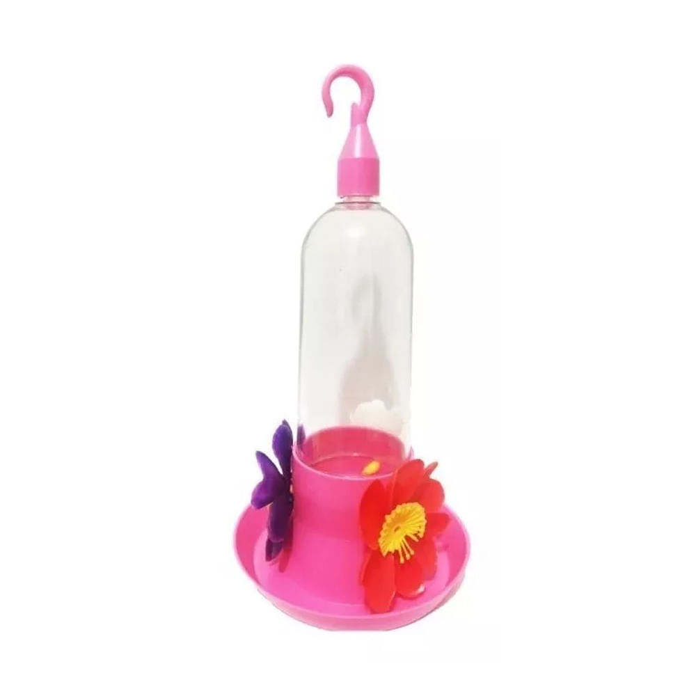 Foto-do-produto-Bebedouro-Beija-Flor-Mini-Rosa-Jel-Plast-100ml-no-petshop-online-da-Tudo-de-Bicho